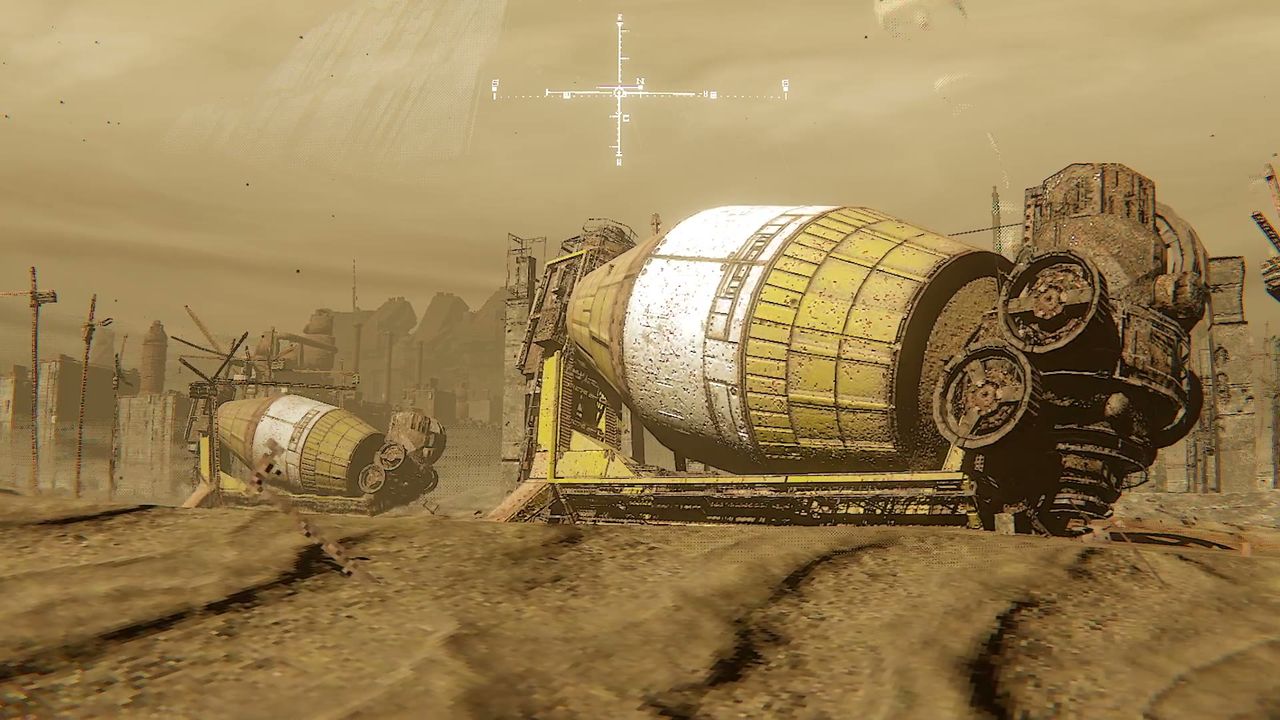 A huge banded cylinder machine on the flats