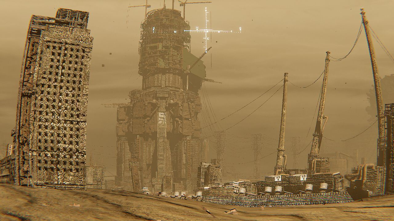 Grid facades, pipes and ring tanks